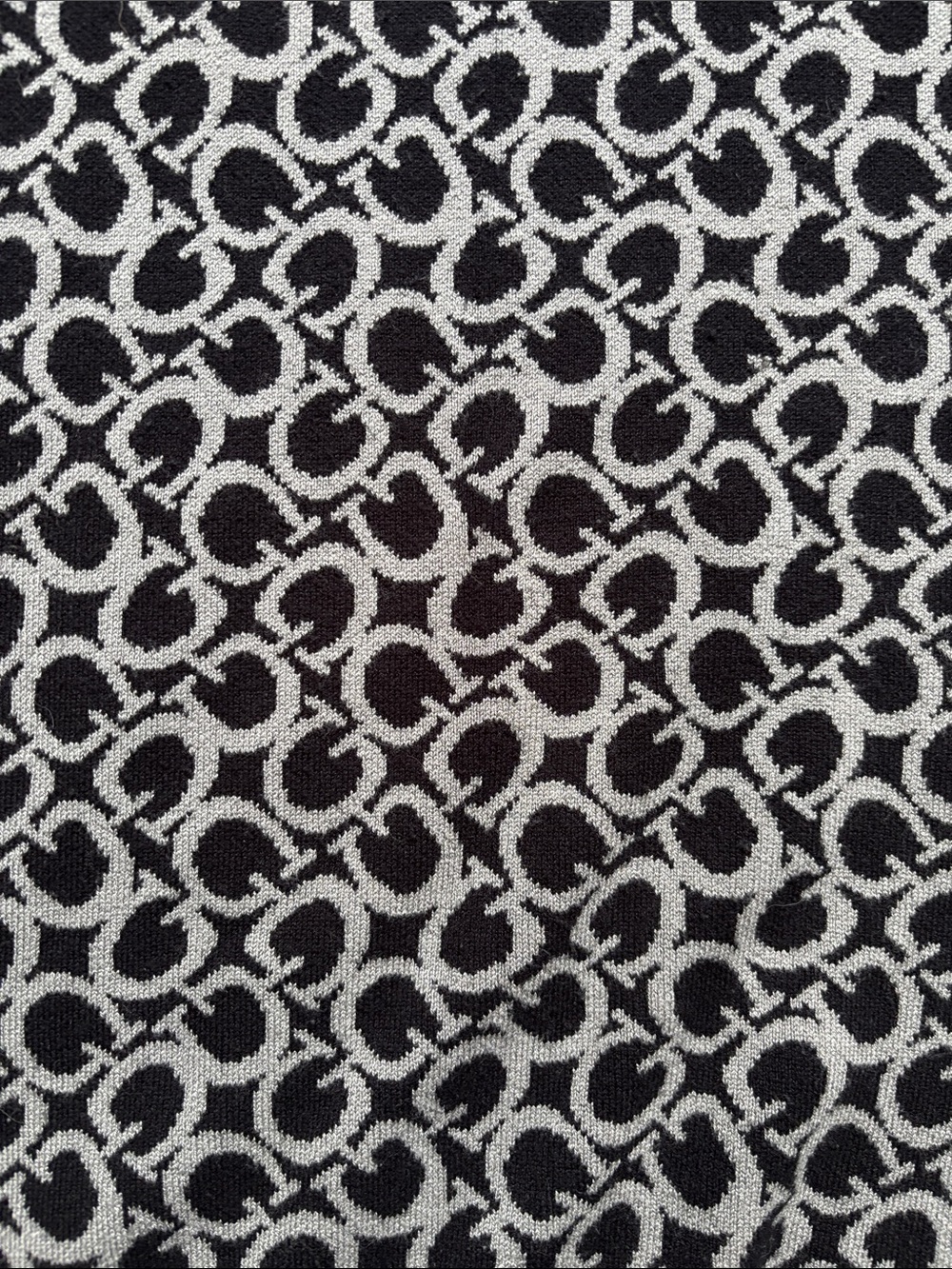 Guess | Eco Gianni Black and White Sleeveless Knit Logo Mini Dress Size Medium - Picture 6 of 14